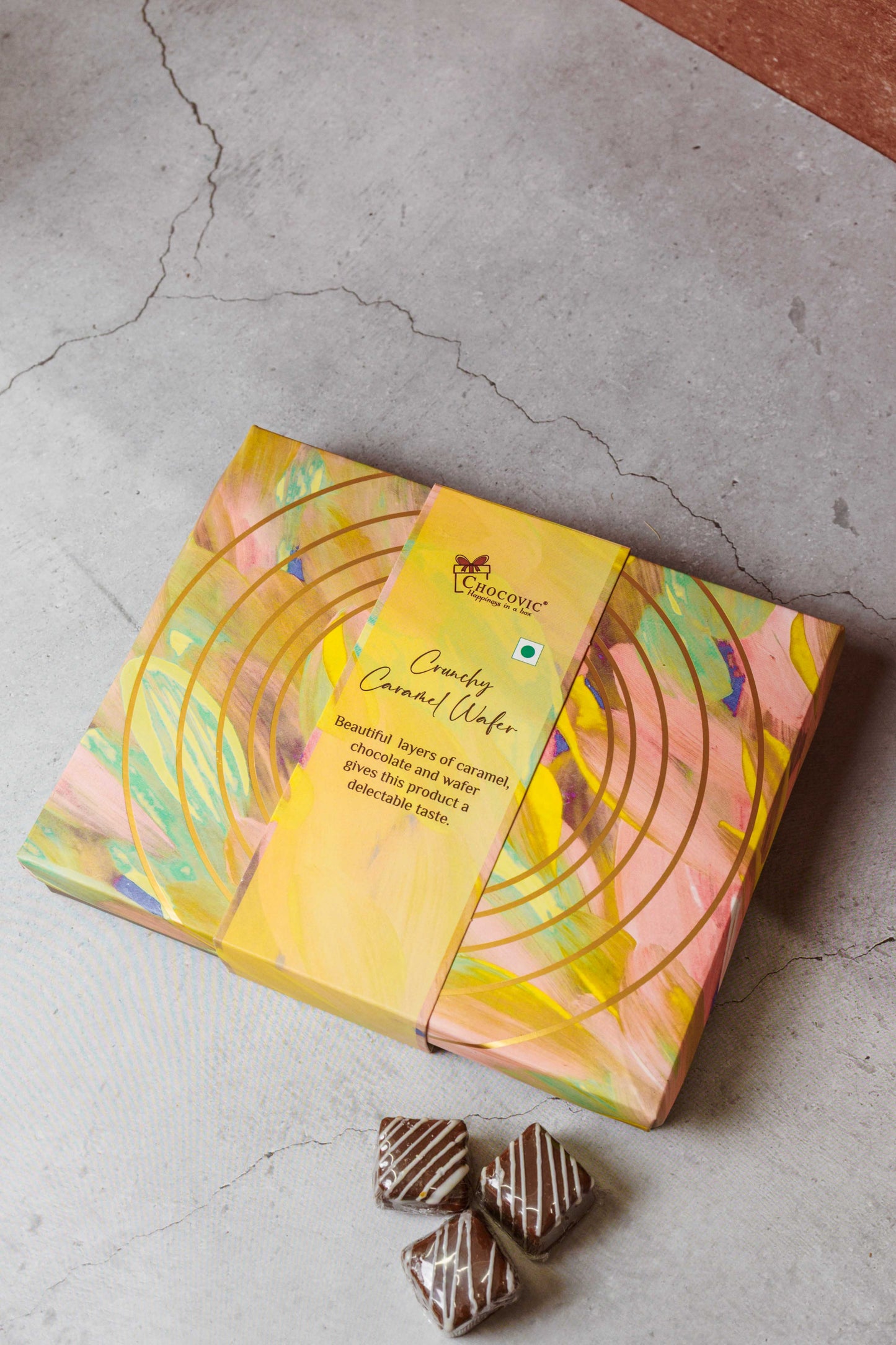 Crunchy Caramel Waffer