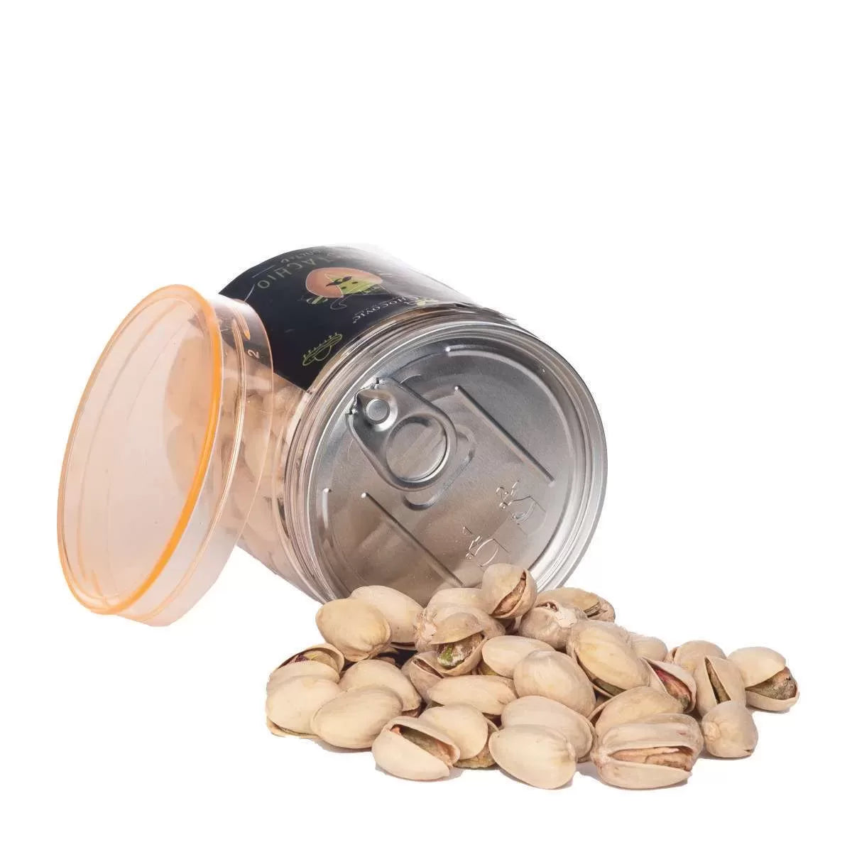 Salted Pistachio Nuts 200g in Cylindrical Jar &#8211; Chocovic