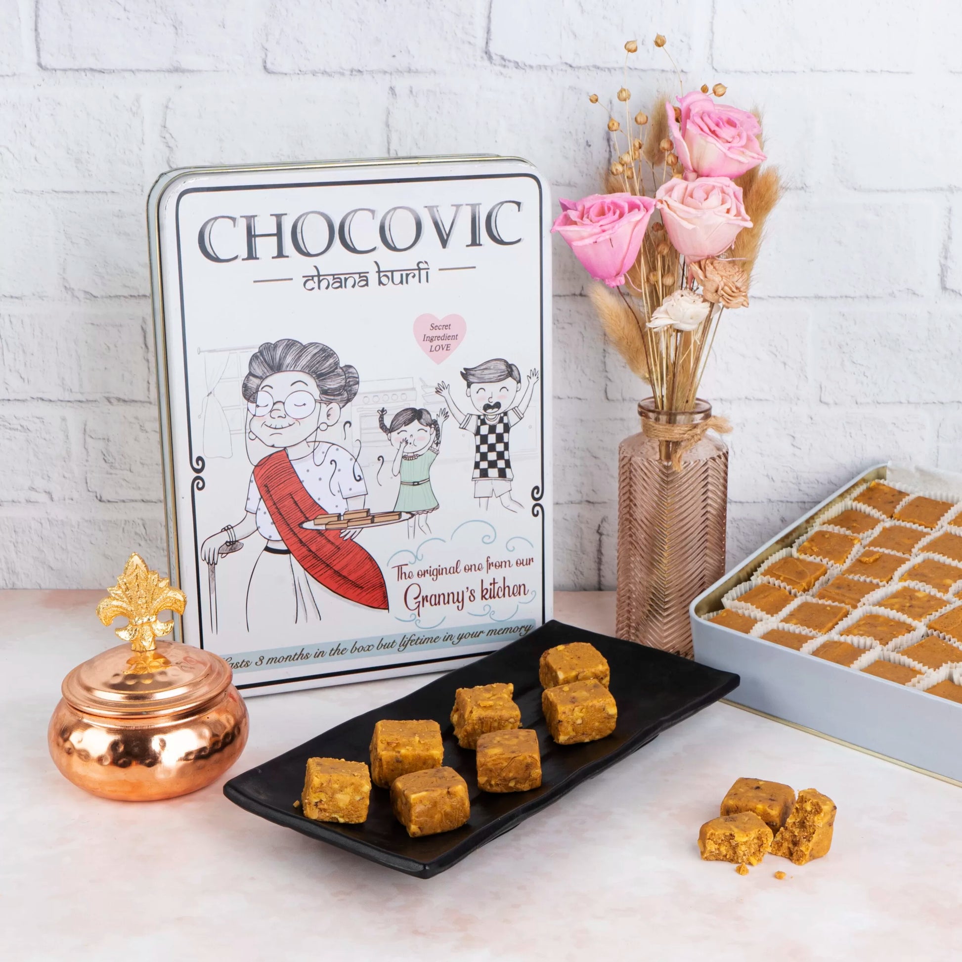 Chana Burfi Sweet &#8211; Best Gift for Employees Under 1000 &#8211; Chocovic