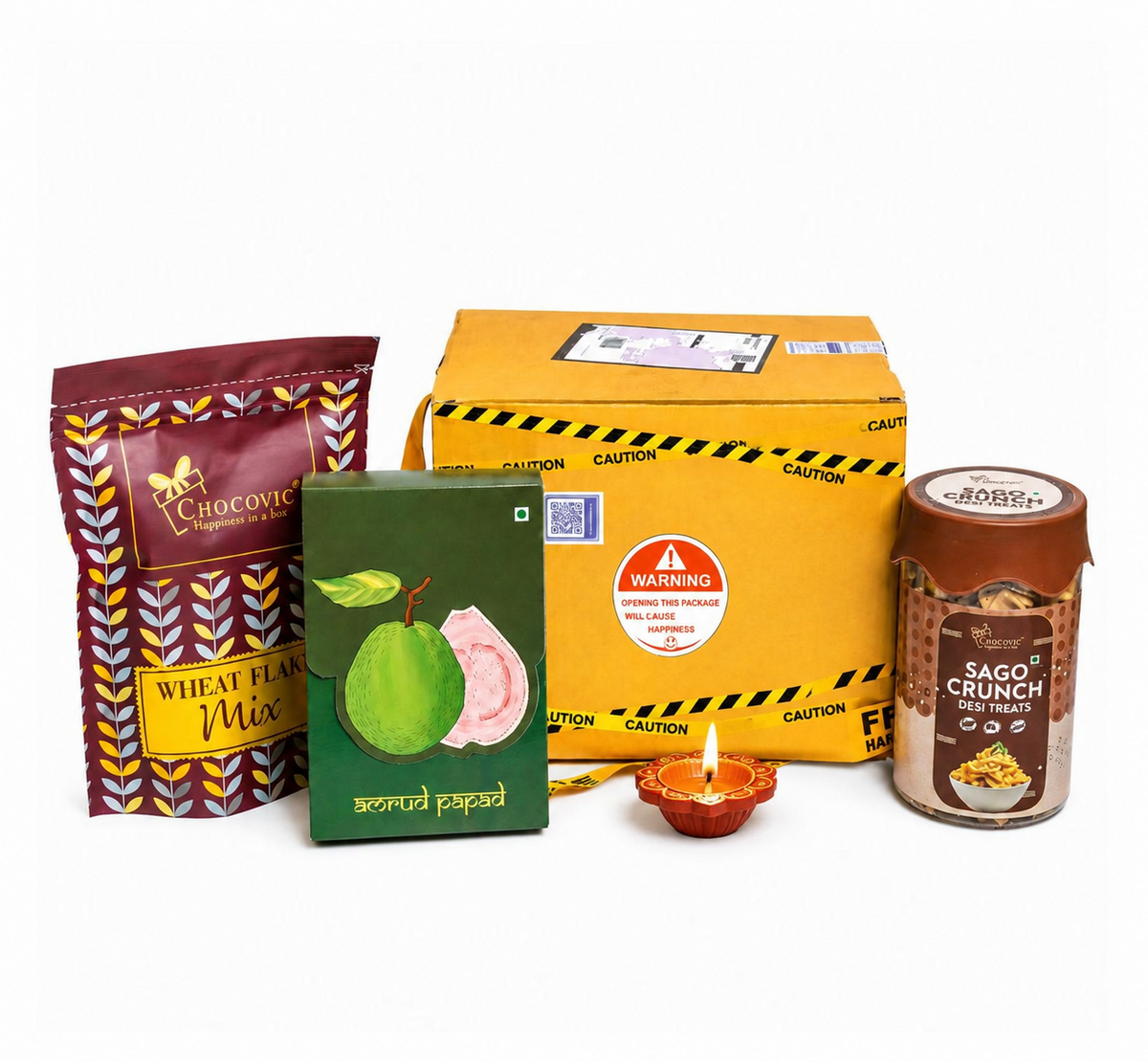 DIWALI HAMPER CAUTION BOX