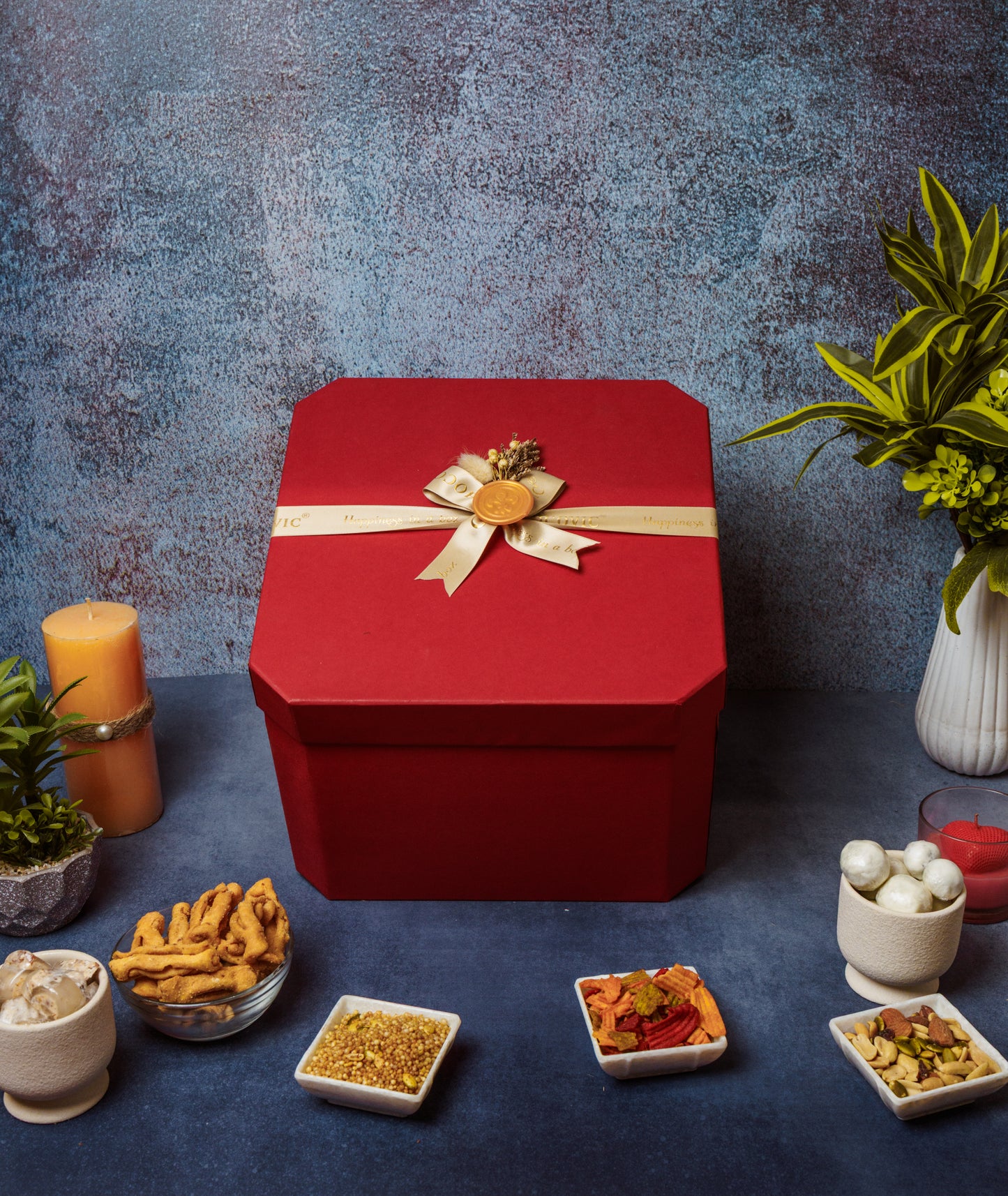 Red Octagon Box