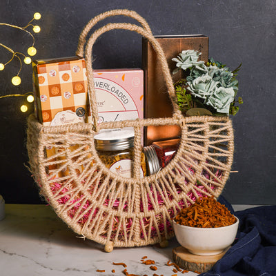Jute Metal Basket