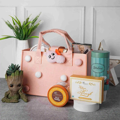Pink Felt bag Mix