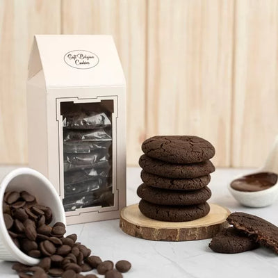 Soft Belgian Chocolate Cookies &#8211; 8 Pcs Box &#8211; Chocovic