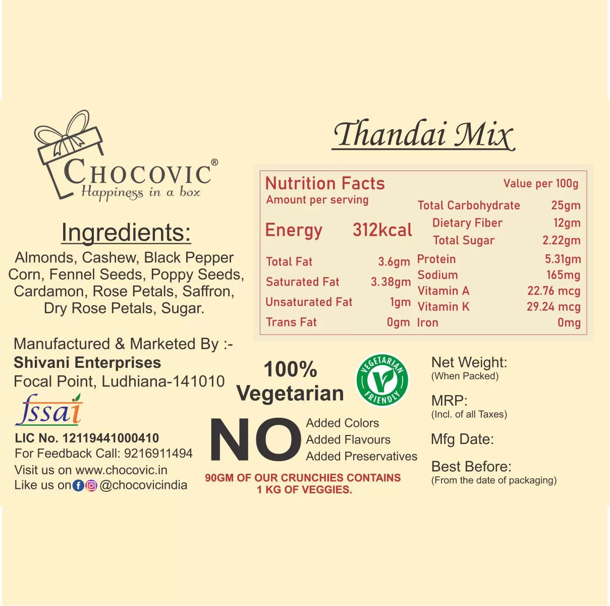 Thandai Mix (4by4)