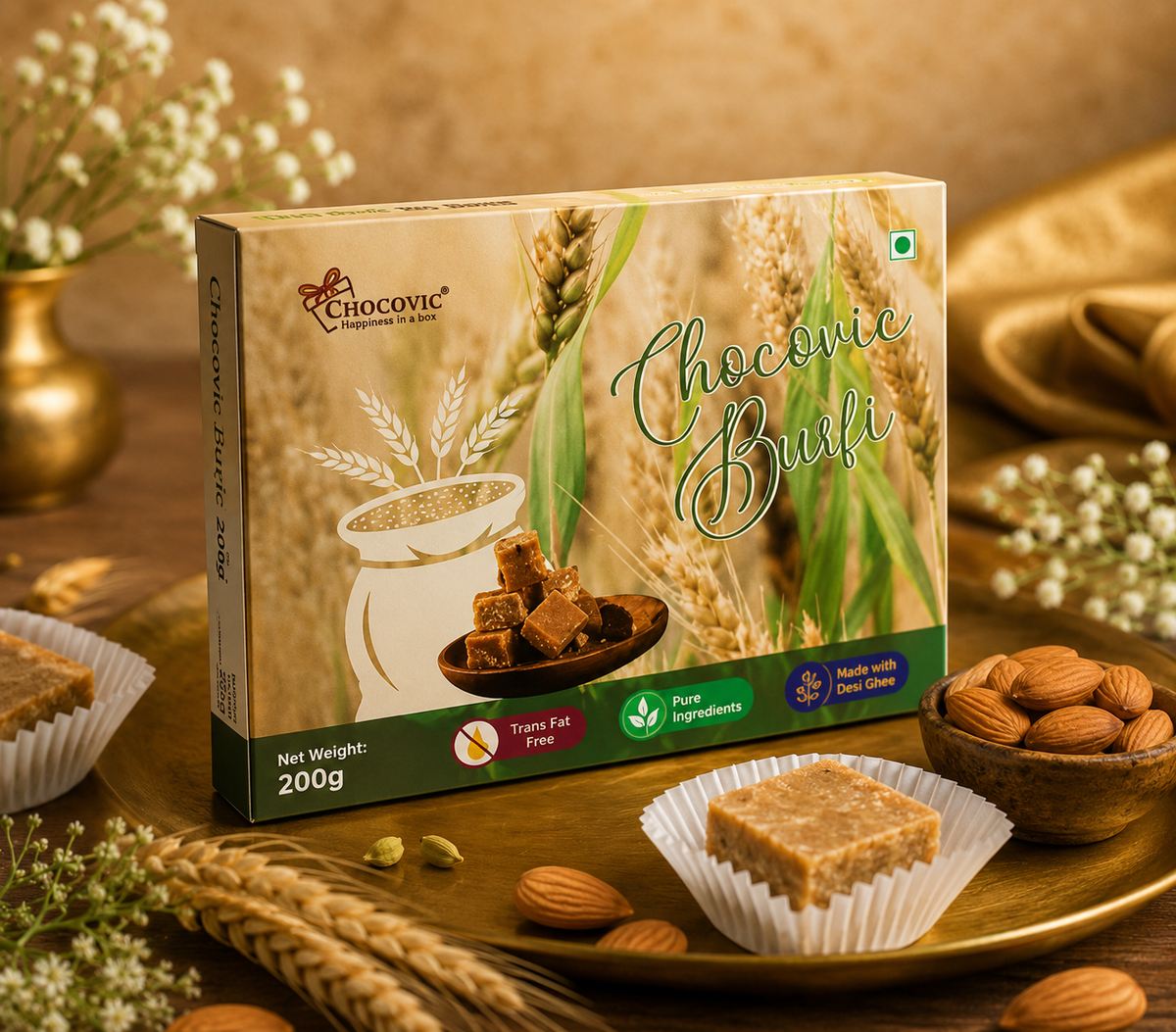 Chocovic burfi (200gm)