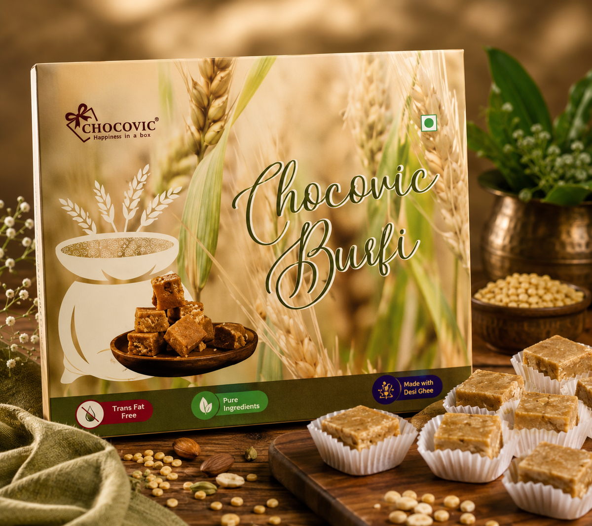 Chocovic burfi (500gm)