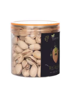 Salted Pistachio Nuts 200g in Cylindrical Jar - Chocovic