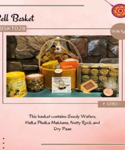 Bell Basket Gift Hamper for Diwali - Chocovic